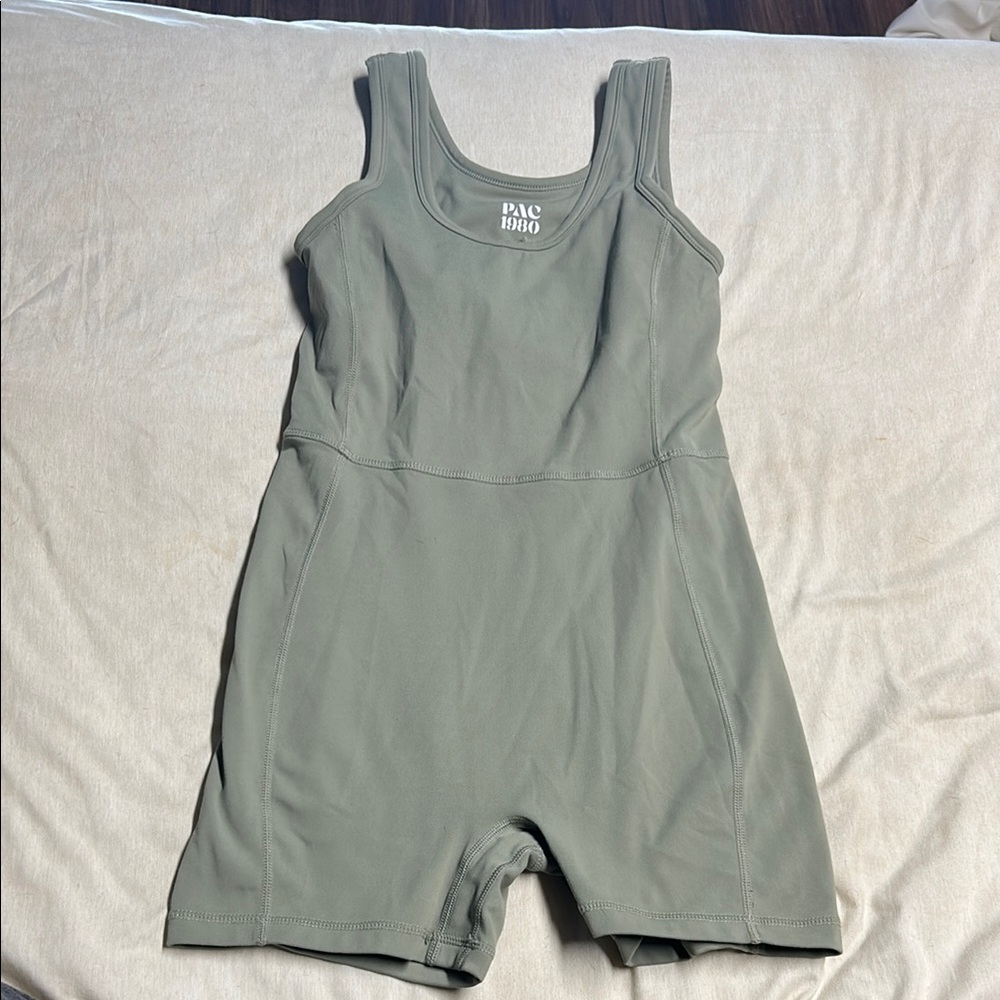 PAC 1980 Olive Green Romper